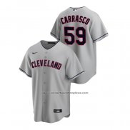 Camiseta Beisbol Hombre Cleveland Indians Carlos Carrasco Road Replica Gris