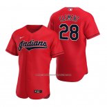 Camiseta Beisbol Hombre Cleveland Indians Ernie Clement Autentico Alterno Rojo