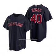 Camiseta Beisbol Hombre Cleveland Indians Wilson Ramos Replica Alterno Azul
