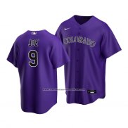 Camiseta Beisbol Hombre Colorado Rockies Connor Joe Replica Violeta