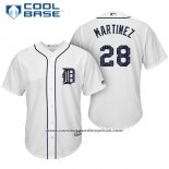 Camiseta Beisbol Hombre Detroit Tigers 2017 Estrellas y Rayas J.d. Martinez Blanco Cool Base