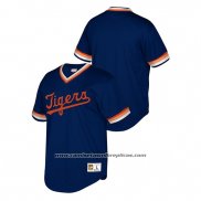 Camiseta Beisbol Hombre Detroit Tigers Cooperstown Collection Mesh Wordmark V-Neck Azul