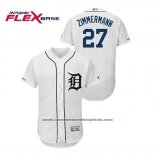 Camiseta Beisbol Hombre Detroit Tigers Jordan Zimmermann Flex Base Blanco