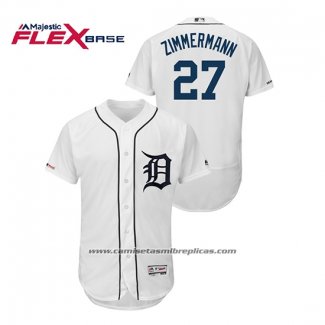 Camiseta Beisbol Hombre Detroit Tigers Jordan Zimmermann Flex Base Blanco