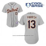 Camiseta Beisbol Hombre Detroit Tigers Lance Parrish 13 Gris Cool Base