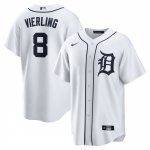 Camiseta Beisbol Hombre Detroit Tigers Matt Vierling Primera Replica Blanco