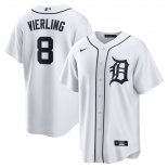 Camiseta Beisbol Hombre Detroit Tigers Matt Vierling Primera Replica Blanco