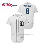 Camiseta Beisbol Hombre Detroit Tigers Mikie Mahtook Flex Base Blanco