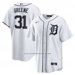 Camiseta Beisbol Hombre Detroit Tigers Riley Greene Primera Replica Blanco