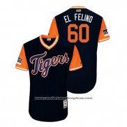 Camiseta Beisbol Hombre Detroit Tigers Ronny Rodriguez 2018 LLWS Players Weekend El Felino Azul