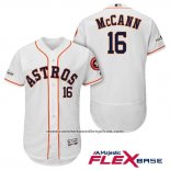 Camiseta Beisbol Hombre Houston Astros 2017 Brian Mccann Blanco Flex Base