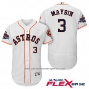 Camiseta Beisbol Hombre Houston Astros Cameron Maybin Blanco Flex Base