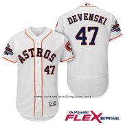 Camiseta Beisbol Hombre Houston Astros Chris Devenski Blanco Flex Base