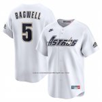 Camiseta Beisbol Hombre Houston Astros Jeff Bagwell Cooperstown Limited Blanco