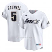 Camiseta Beisbol Hombre Houston Astros Jeff Bagwell Cooperstown Limited Blanco