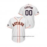 Camiseta Beisbol Hombre Houston Astros Personalizada 2019 Postemporada Cool Base Blanco