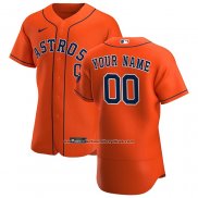 Camiseta Beisbol Hombre Houston Astros Personalizada Alterno Autentico Naranja
