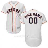 Camiseta Beisbol Hombre Houston Astros Personalizada Blanco