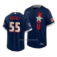 Camiseta Beisbol Hombre Houston Astros Ryan Pressly 2021 All Star Replica Azul