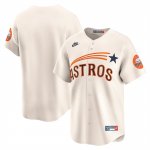 Camiseta Beisbol Hombre Houston Astros Throwback Cooperstown Collection Primera Limited Crema