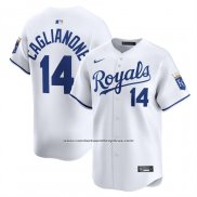 Camiseta Beisbol Hombre Kansas City Royals Jac Caglianone Primera Limited Blanco