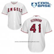 Camiseta Beisbol Hombre Los Angeles Angels Frank Herrmann 41 Blanco Primera Cool Base