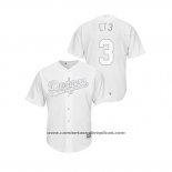 Camiseta Beisbol Hombre Los Angeles Dodgers Chris Taylor 2019 Players Weekend Ct3 Replica Blanco