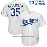 Camiseta Beisbol Hombre Los Angeles Dodgers Cody Bellinger Blanco Cool Base