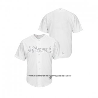 Camiseta Beisbol Hombre Miami Marlins 2019 Players Weekend Replica Blanco