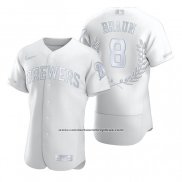 Camiseta Beisbol Hombre Milwaukee Brewers Ryan Braun Award Collection NL MVP Blanco