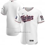 Camiseta Beisbol Hombre Minnesota Twins 60th Season Primera Autentico Blanco