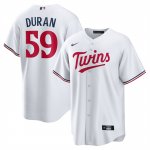 Camiseta Beisbol Hombre Minnesota Twins Jhoan Duran Primera Replica Blanco