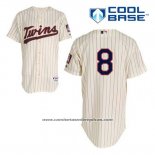 Camiseta Beisbol Hombre Minnesota Twins Kurt Suzuki 8 Crema Alterno Cool Base