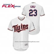 Camiseta Beisbol Hombre Minnesota Twins Nelson Cruz 150th Aniversario Patch Flex Base Blanco