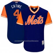 Camiseta Beisbol Hombre New York Mets 2017 Little League World Series Wilmer Flores Azul