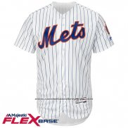 Camiseta Beisbol Hombre New York Mets Blank Blanco Flex Base Autentico Collection