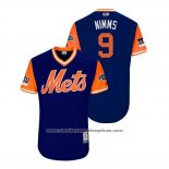 Camiseta Beisbol Hombre New York Mets Brandon Nimmo 2018 LLWS Players Weekend Nimms Azul