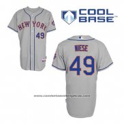 Camiseta Beisbol Hombre New York Mets Jon Niese 49 Gris Cool Base