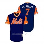Camiseta Beisbol Hombre New York Mets Jose Reyes 2018 LLWS Players Weekend La Melaza Azul