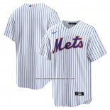 Camiseta Beisbol Hombre New York Mets Primera Replica Blanco