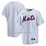 Camiseta Beisbol Hombre New York Mets Primera Replica Blanco