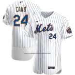 Camiseta Beisbol Hombre New York Mets Robinson Cano Primera Autentico Blanco