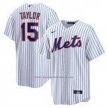 Camiseta Beisbol Hombre New York Mets Tyrone Taylor Primera Replica Blanco