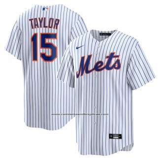 Camiseta Beisbol Hombre New York Mets Tyrone Taylor Primera Replica Blanco