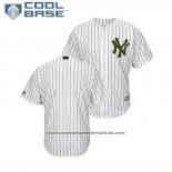 Camiseta Beisbol Hombre New York Yankees 2018 Dia de los Caidos Cool Base Blanco
