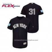 Camiseta Beisbol Hombre New York Yankees Aaron Hicks 2019 Entrenamiento de Primavera Alterno Flex Base Azul