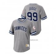 Camiseta Beisbol Hombre New York Yankees Aaron Judge Cooperstown Collection Gris