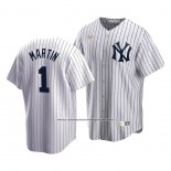 Camiseta Beisbol Hombre New York Yankees Billy Martin Cooperstown Collection Primera Blanco