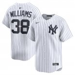 Camiseta Beisbol Hombre New York Yankees Devin Williams Primera Limited Blanco