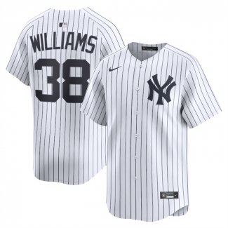 Camiseta Beisbol Hombre New York Yankees Devin Williams Primera Limited Blanco